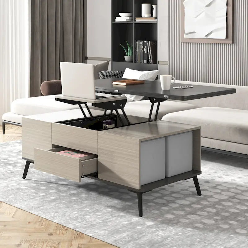 Table basse relevable 5 pièces