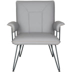 Fauteuil gris moderne du milieu du siècle - 29L x 28P x 33H