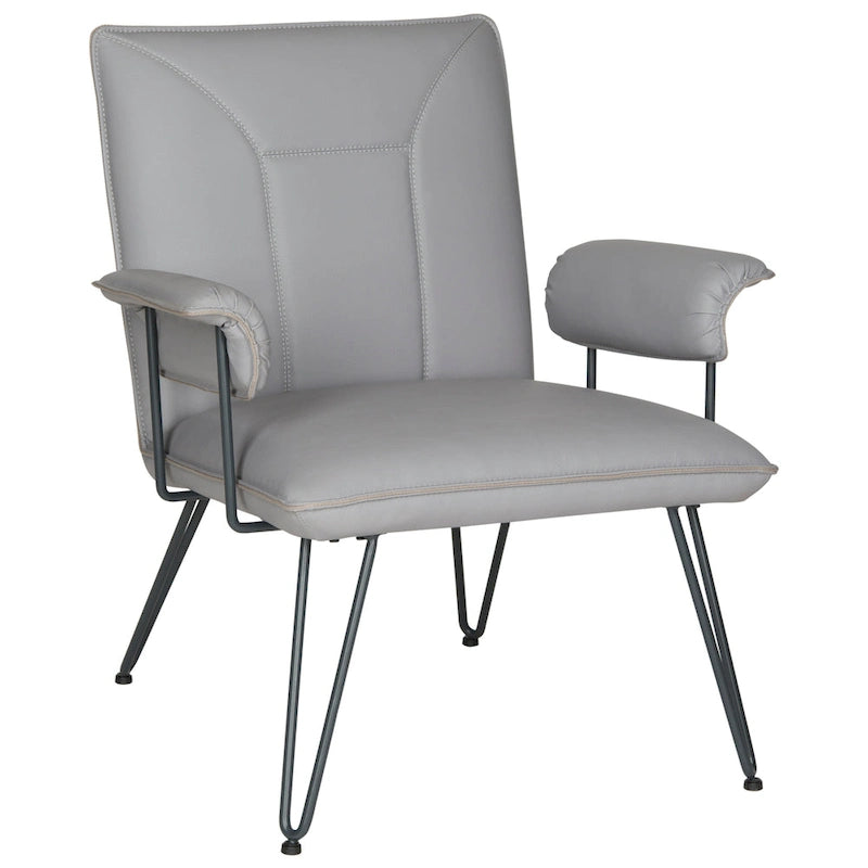 Fauteuil gris moderne du milieu du siècle - 29L x 28P x 33H