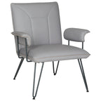 Fauteuil gris moderne du milieu du siècle - 29L x 28P x 33H