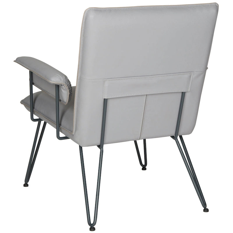 Fauteuil gris moderne du milieu du siècle - 29L x 28P x 33H