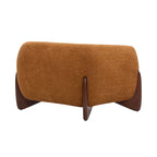 Fauteuil club en bouclé rembourré Tina Modern