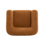 Fauteuil club en bouclé rembourré Tina Modern