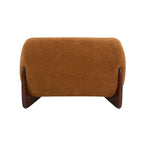 Fauteuil club en bouclé rembourré Tina Modern