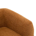 Fauteuil club en bouclé rembourré Tina Modern