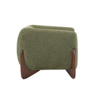 Fauteuil club en bouclé rembourré Tina Modern