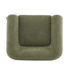 Fauteuil club en bouclé rembourré Tina Modern