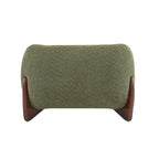 Fauteuil club en bouclé rembourré Tina Modern