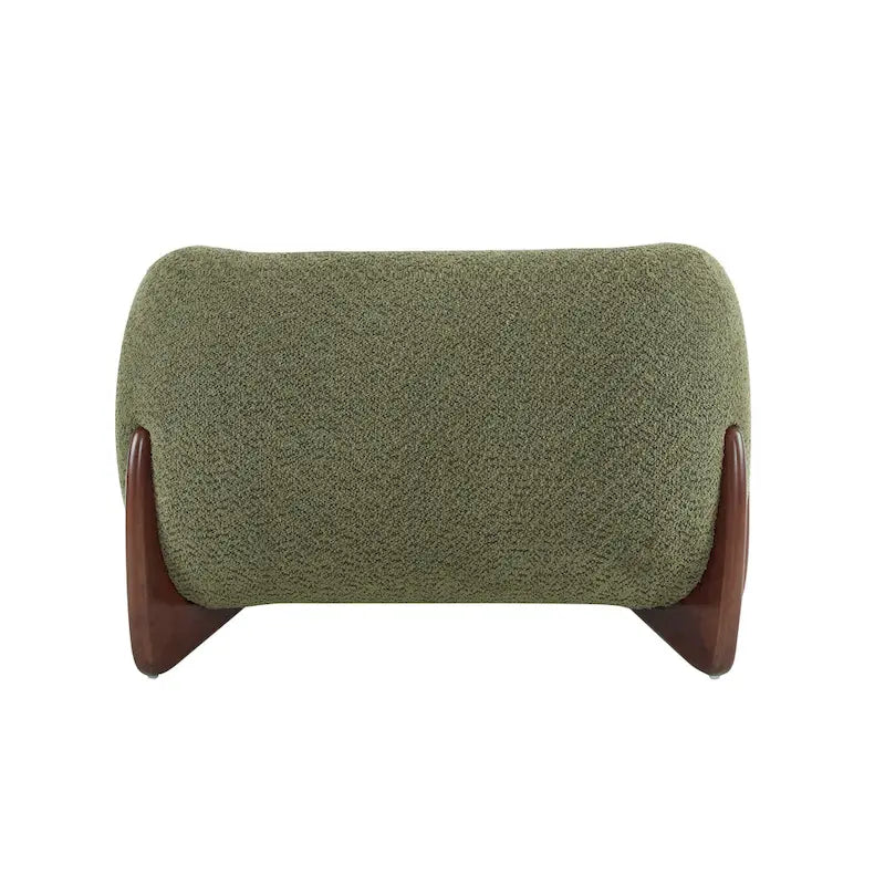 Fauteuil club en bouclé rembourré Tina Modern