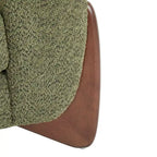Fauteuil club en bouclé rembourré Tina Modern