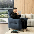 Fauteuil inclinable 41H en tissu avec dossier segmenté ergonomique