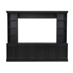 Ensemble meuble TV mural 4 pièces avec étagère, meuble TV polyvalent avec étagère réglable, console multimédia avec pont