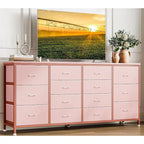 Commode à 14 tiroirs, Meuble TV blanc de 160 cm