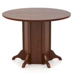 42 Table de cuisine ronde en bois avec pied central