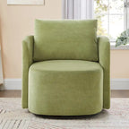 Fauteuil pivotant à 360°, fauteuil baril d'appoint 29,9 po, fauteuil canapé pivotant rembourré au design incurvé