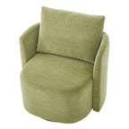 Fauteuil pivotant à 360°, fauteuil baril d'appoint 29,9 po, fauteuil canapé pivotant rembourré au design incurvé