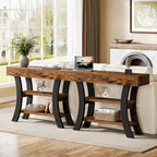 41 Table console d'entrée avec étagères de rangement