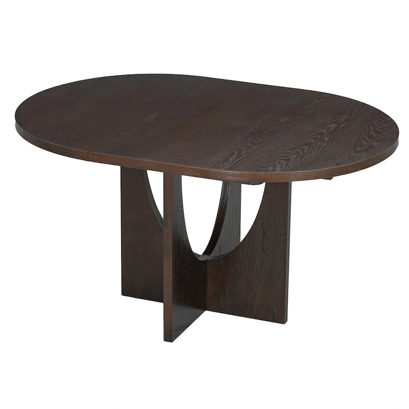 Ensemble de salle à manger moderne 5 pièces avec table ronde et chaises