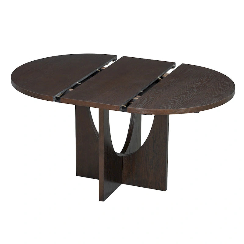 Ensemble de salle à manger moderne 5 pièces avec table ronde et chaises