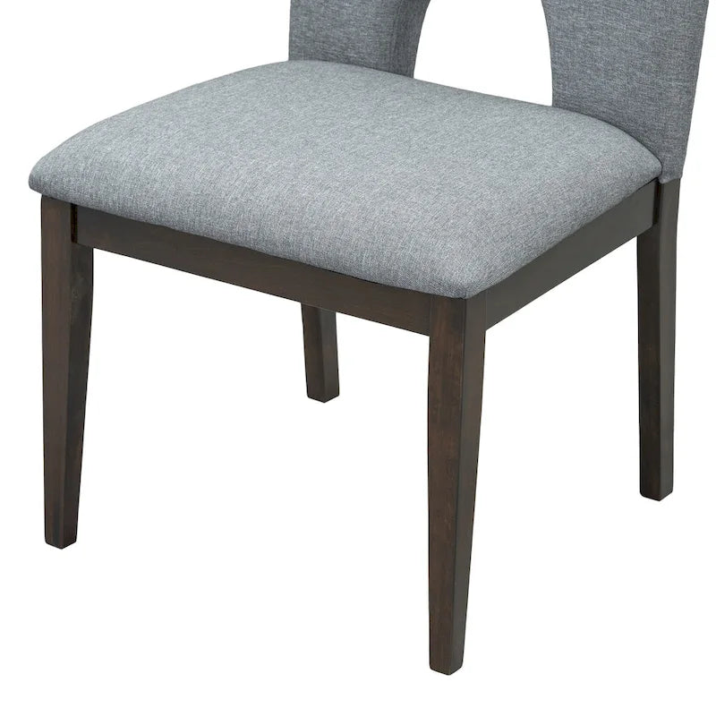 Ensemble de salle à manger moderne 5 pièces avec table ronde et chaises