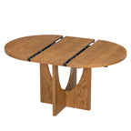 Ensemble de salle à manger moderne 5 pièces avec table ronde et chaises