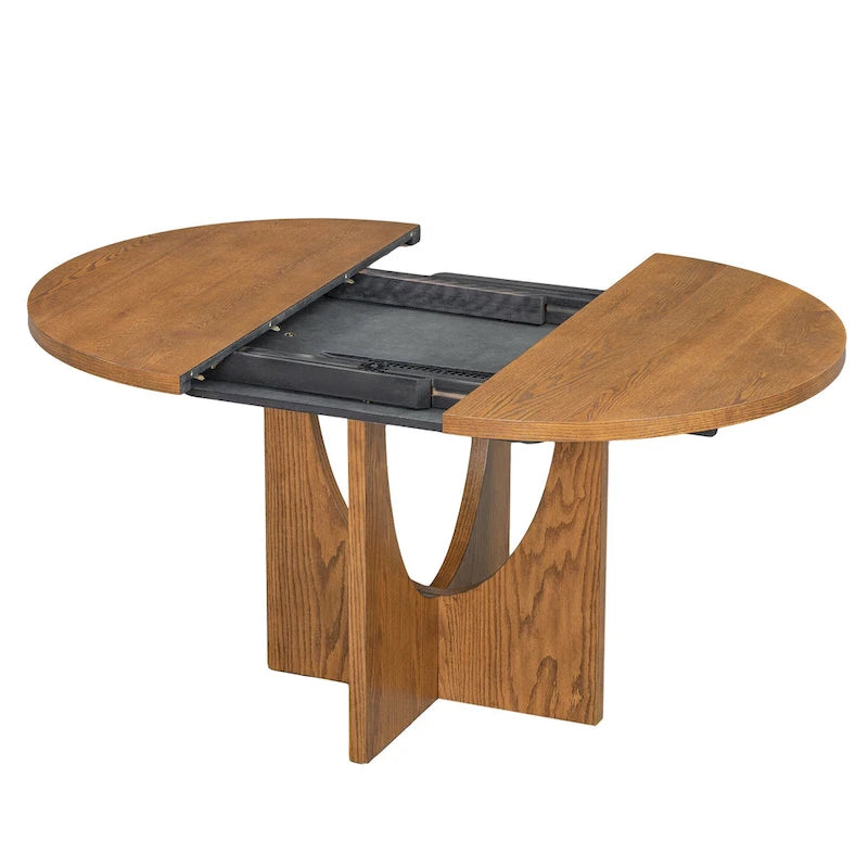 Ensemble de salle à manger moderne 5 pièces avec table ronde et chaises