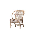 Chaise en bambou pur avec dossier arrondi