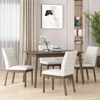 Chaises de salle à manger à piqûres horizontales (lot de 4)
