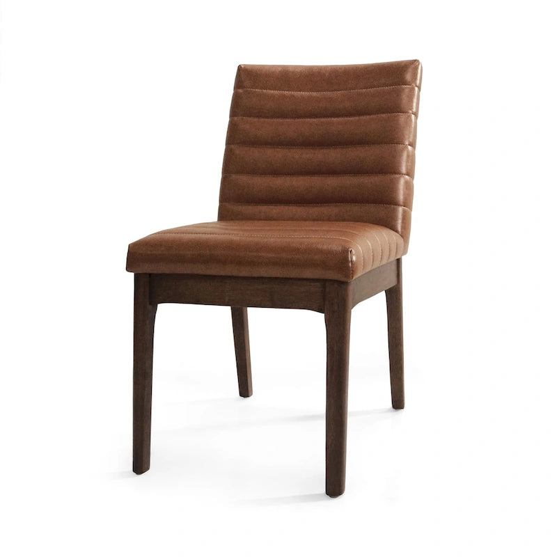 Chaises de salle à manger à piqûres horizontales (lot de 4)