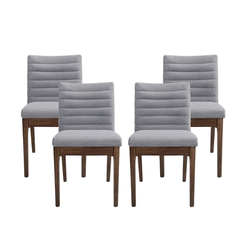 Chaises de salle à manger à piqûres horizontales (lot de 4)