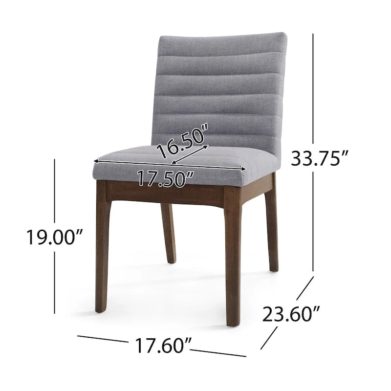 Chaises de salle à manger à piqûres horizontales (lot de 4)
