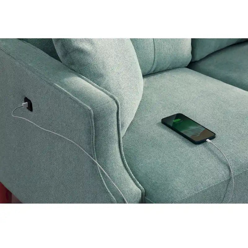 Causeuse avec tissu imperméable, chargement USB