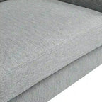 Causeuse en tissu rembourré Corland