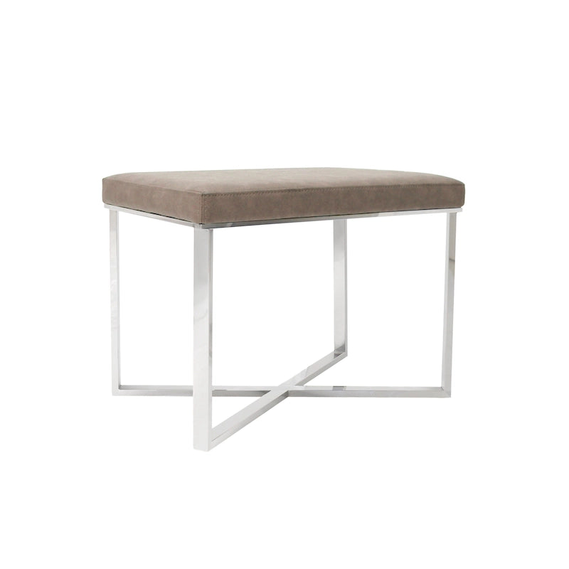 Tabouret de luxe avec base en acier inoxydable