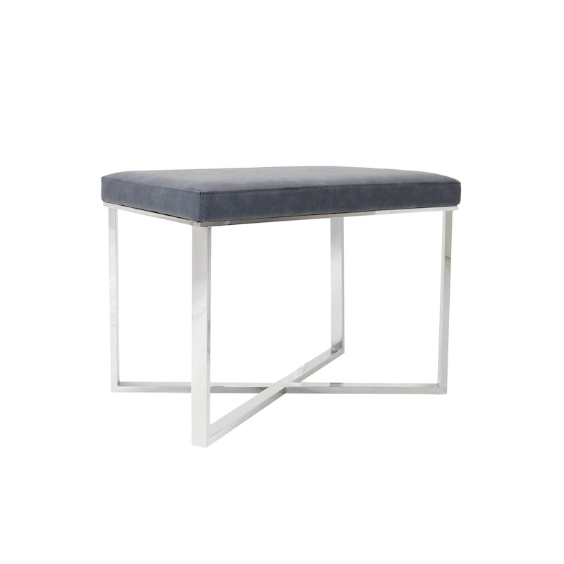 Tabouret de luxe avec base en acier inoxydable