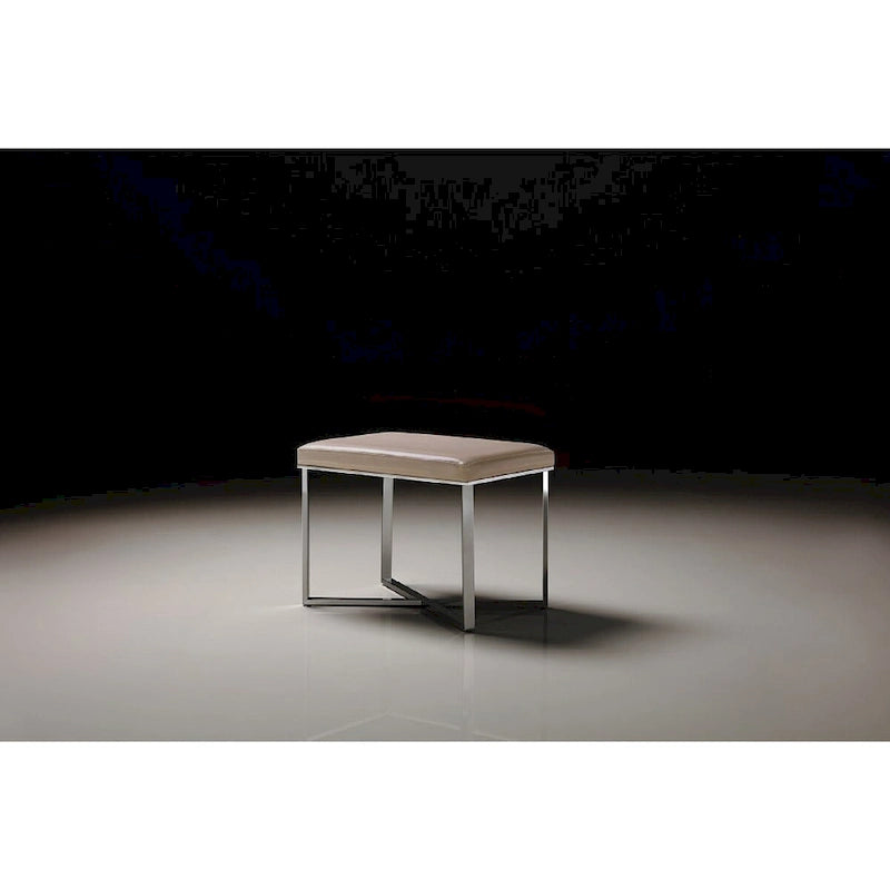 Tabouret de luxe avec base en acier inoxydable