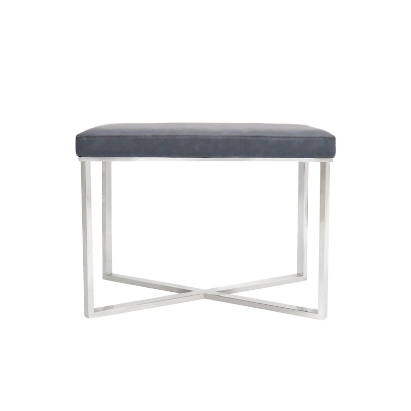 Tabouret de luxe avec base en acier inoxydable