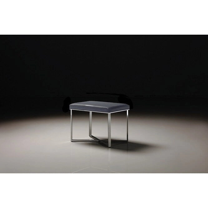 Tabouret de luxe avec base en acier inoxydable