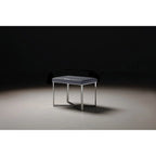 Tabouret de luxe avec base en acier inoxydable