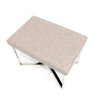 Tabouret de luxe avec base en acier inoxydable