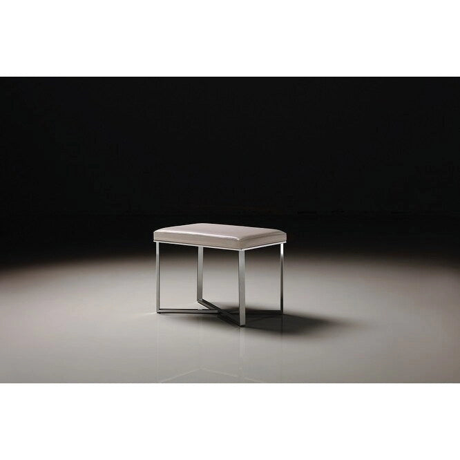 Tabouret de luxe avec base en acier inoxydable