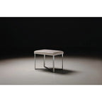Tabouret de luxe avec base en acier inoxydable