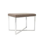 Tabouret de luxe avec base en acier inoxydable