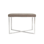 Tabouret de luxe avec base en acier inoxydable