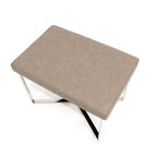Tabouret de luxe avec base en acier inoxydable