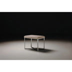Tabouret de luxe avec base en acier inoxydable