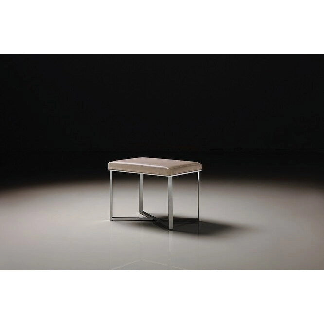Tabouret de luxe avec base en acier inoxydable