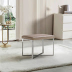 Tabouret de luxe avec base en acier inoxydable
