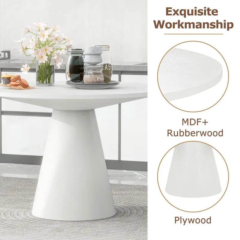 Table à manger ronde Rétro Minimaliste Élégante