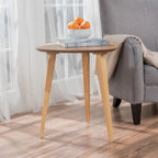 Table d'appoint en bois de style milieu de siècle - 20 L x 20 l x 22,75 H